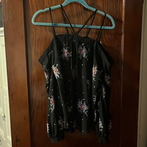 NWT Off the Shoulder Long Sleeve Blouse Size M